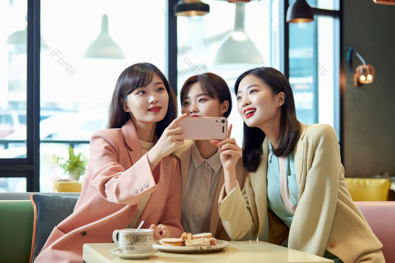 女性闺蜜开心餐厅聚会愉悦交谈,高清,摄影图,摄影图片,图片大全,摄影图免费下载